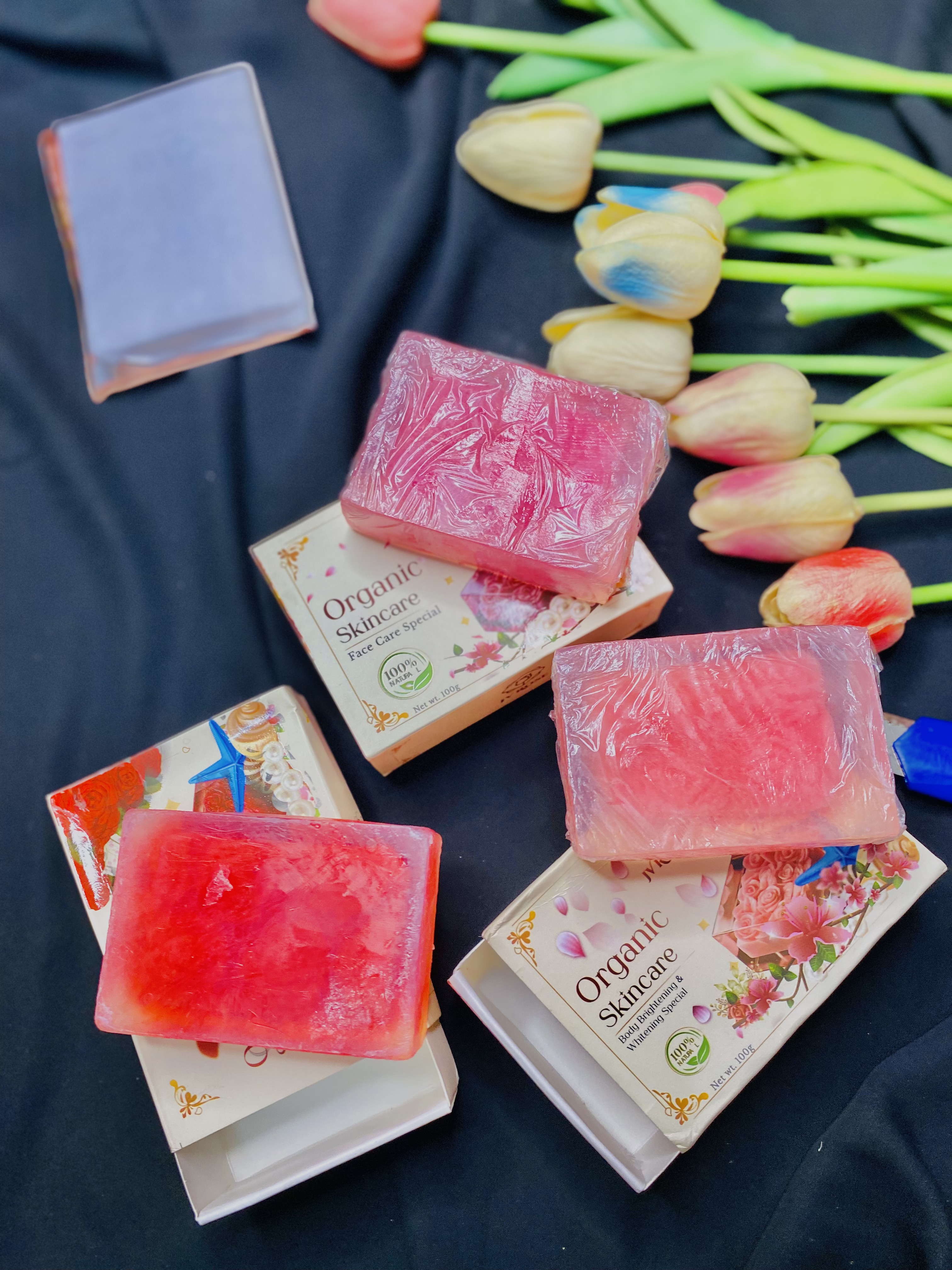 JV Rose Organic Skincare Soap Combo - 3 Pcs